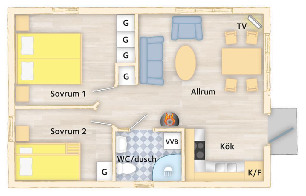 Slite Strand Resort Kamer foto